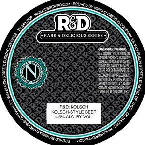 Ninkasi Brewing Company R&d: Kolsch July 2013