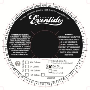 Eventide Brewing Pale