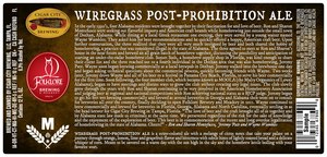 Wiregrass Post Prohibition Ale July 2013