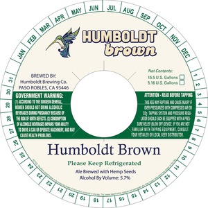 Humboldt Brewing Company Humboldt Brown