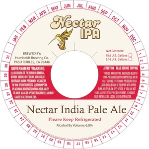 Humboldt Brewing Company Nectar IPA July 2013
