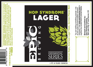 Epic Brewing Company Hop Syndrome July 2013