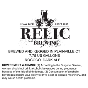 Relic Brewing Rococo July 2013