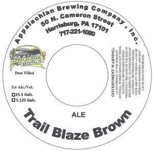 Appalachian Brewing Co Trail Blaze Brown