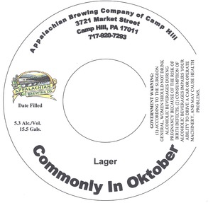 Appalachian Brewing Co Commonly In Oktober