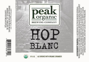 Peak Organic Hop Blanc August 2013