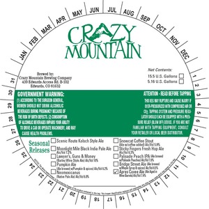 Crazy Mountain Apres Cuvee