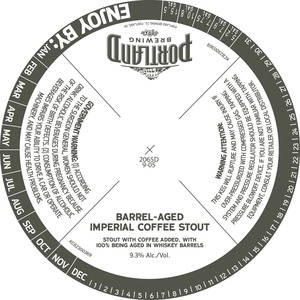 Portland Brewing Barrel Aged Imperial Coffee Stout July 2013