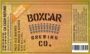 Boxcar Mango Ginger July 2013