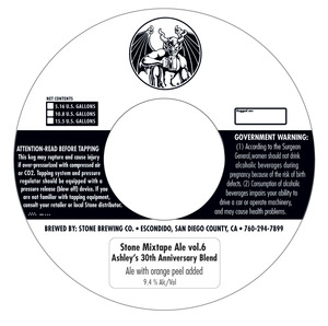 Stone Brewing Co Stone Mixtape Ale Vol. 6 July 2013