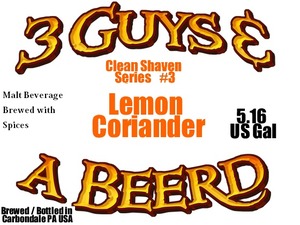 3 Guys & A Beer'd LLC Lemon Coriander