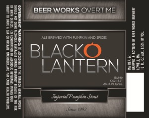 Beer Works Black O Lantern July 2013