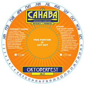 Cahaba Brewing Company Oktoberfest Ale