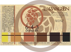 Bandwagon Brewery 6-4-3 Double IPA