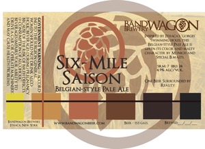 Bandwagon Brewery Six Mile Saison July 2013