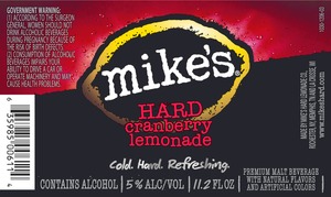 Mike's Hard Cranberry Lemonade July 2013