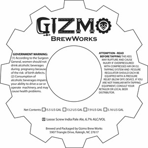 Gizmo Brew Works Loose Screw