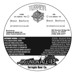 Terrapin Reunion Ale July 2013