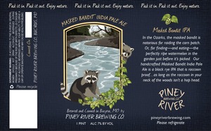 Piney River Brewing Co. LLC Masked Bandit July 2013