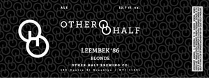 Other Half Brewing Co. Leembeek '86 Blonde