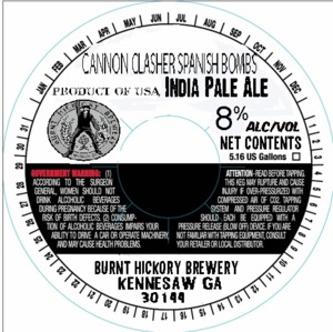 Burnt Hickory Brewery Cannon Clasher Spanish Bombs August 2013