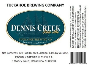 Tuckahoe Brewing Company Dennis Creek July 2013