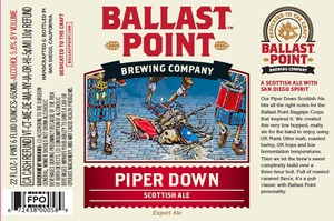 Ballast Point Piper Down August 2013