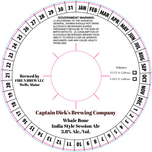 Fire N Brew LLC Whale Bone July 2013