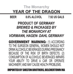 The Monarchy Year Of The Dragon