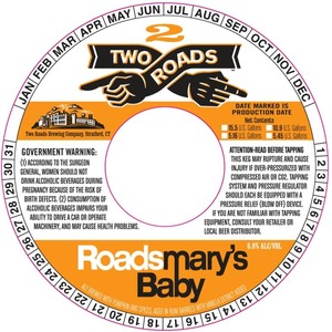 Two Roads Brewing Roadsmary's Baby July 2013