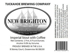 Tuckahoe Brewing Company New Brighton Coffee Stout