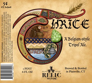 Relic Brewing Thrice August 2013