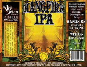 Von Scheidt Brewing Co. LLC Hangfire