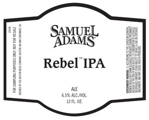 Samuel Adams Rebel IPA August 2013