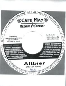 Cape May Brewing Company Altbier Ale