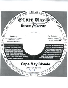 Cape May Brewing Company Blonde Ale