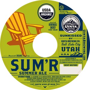 Uinta Brewing Company Sum'r August 2013
