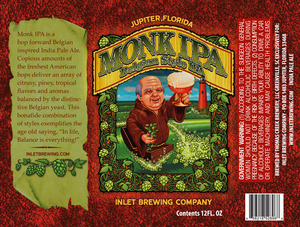 Inlet Brewing Company Monk IPA August 2013