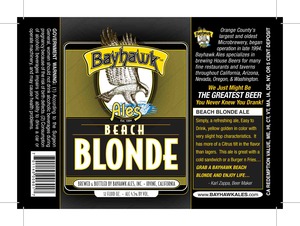 Bayhawk Ales Beach Blonde August 2013