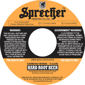 Sprecher Hard Root Beer August 2013