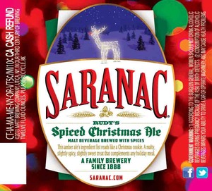 Saranac Spiced Christmas Ale August 2013