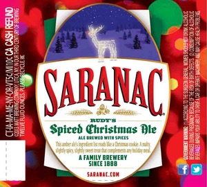 Saranac Spiced Christmas Ale August 2013