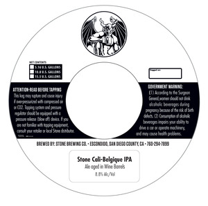 Stone Brewing Co Stone Cali-belgique IPA August 2013