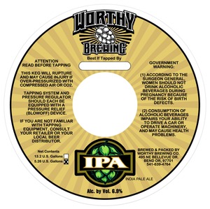 Worthy IPA August 2013