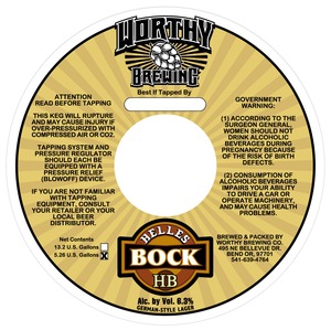 Worthy Helles Bock August 2013