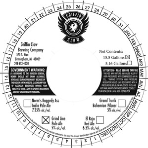 Griffin Claw Brewing Company Grind Line