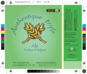 Authentique Triple August 2013