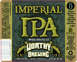 Worthy Imperial IPA August 2013