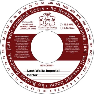 Last Waltz Imperial Porter August 2013