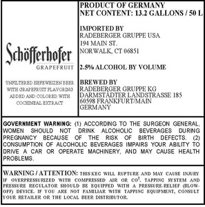 Schofferhofer Grapefruit